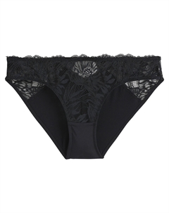 Трусы-слипы из кружева Marie черный Laredoute