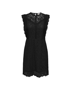 Платье короткое из кружева черный Only