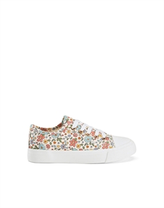 Кеды низкие из ткани цветочный принт другие Laredoute