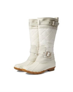 Ботинки Saltwater Tall Buckle Nylon Quilt, слоновая кость Sperry