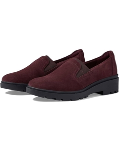 Лоферы Calla Rae, цвет Burgundy Suede Clarks