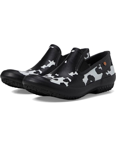 Ботинки Patch Slip-On - Cow, черный/белый Bogs°