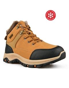 Женские повседневные коричневые ботинки на теплой подкладке Tendenz