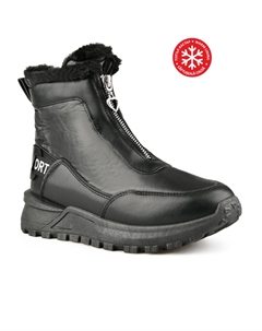 Женские повседневные ботинки черные на теплой подкладке Tendenz