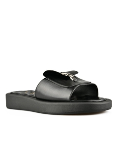 Женские повседневные тапочки черного цвета на платформе Tendenz