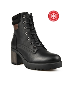 Женские повседневные ботинки черные на теплой подкладке Tendenz