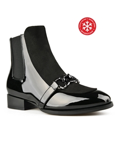 Женские повседневные ботинки черные на теплой подкладке Tendenz