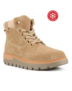 Женские повседневные коричневые ботинки на теплой подкладке Tendenz