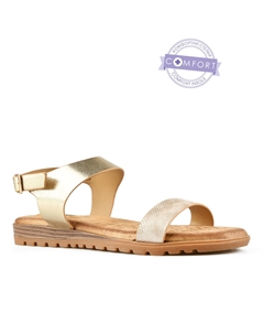 Женские повседневные босоножки золотого цвета Tendenz