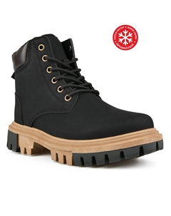 Женские повседневные ботинки черные на теплой подкладке Tendenz
