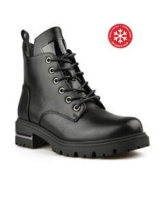 Женские повседневные ботинки черные на теплой подкладке Tendenz