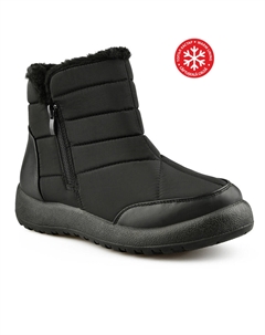 Женские повседневные ботинки черные на теплой подкладке Tendenz