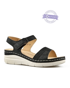 Женские повседневные босоножки черные Tendenz