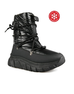 Женские повседневные ботинки черные на теплой подкладке Tendenz