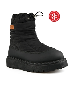 Женские повседневные ботинки черные на теплой подкладке Tendenz