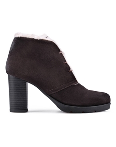 Женские повседневные ботинки на теплой подкладке коричневого цвета Tendenz