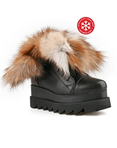 Женские повседневные ботинки черные на теплой подкладке Tendenz