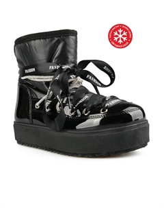 Женские повседневные ботинки черные на теплой подкладке Tendenz