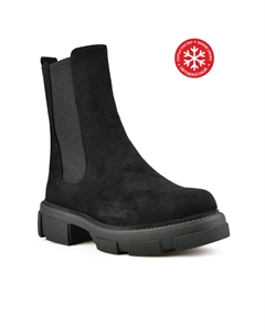 Женские повседневные ботинки черные на теплой подкладке Tendenz