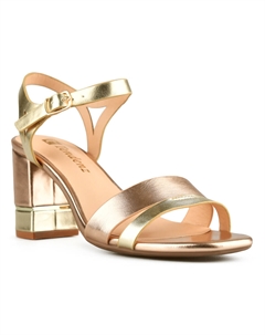 Женские элегантные золотистые босоножки Tendenz