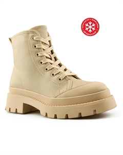 Женские повседневные ботинки бежевого цвета на теплой подкладке Tendenz