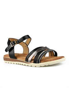 Женские повседневные босоножки черные Tendenz