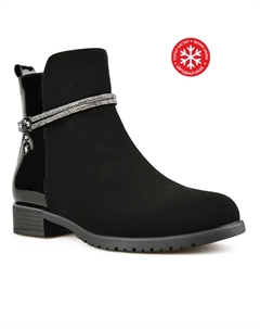 Женские повседневные ботинки черные на теплой подкладке Tendenz