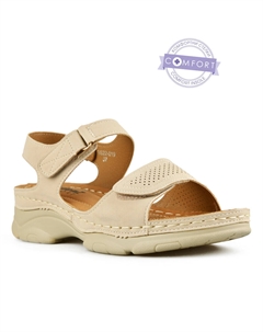 Женские повседневные босоножки бежевого цвета Tendenz