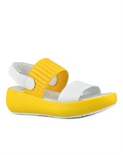 Женские повседневные босоножки желтые Tendenz