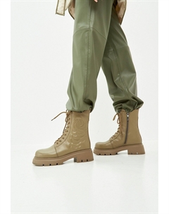 Ботильоны на платформе, оливковый Cesare gaspari