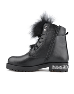 Женские повседневные ботинки черные на теплой подкладке Tendenz