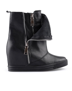 Женские летние ботинки черные Tendenz