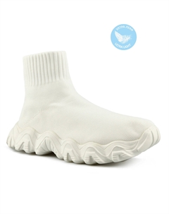 Женские белые ботинки на платформе Tendenz