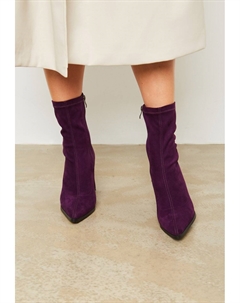 Ботильоны на каблуке, сиреневый Cesare gaspari