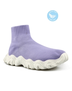 Женские сапоги фиолетовые на платформе Tendenz