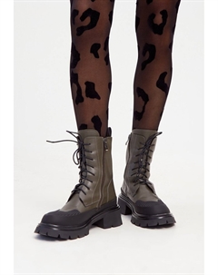 Ботильоны на платформе, зеленый Cesare gaspari