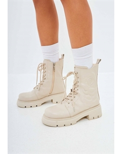 Ботильоны на платформе, кремовый Cesare gaspari