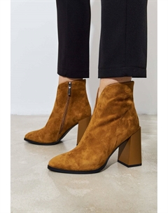 Ботильоны на каблуке, коричневый Cesare gaspari