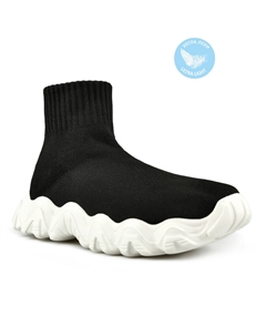 Женские черные ботинки на платформе Tendenz