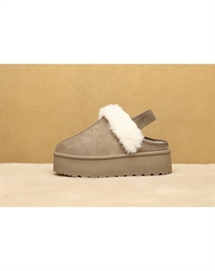 Уютные тапочки на платформе со шнурками, хаки Ivachy