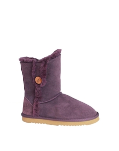 Ботинки на пуговицах из овчины с кружевом, фиолетовый Eastern counties leather