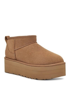 Женские классические ультрамини-сапоги на платформе, цвет Brown Ugg