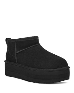 Женские классические ультрамини-сапоги на платформе, цвет Black Ugg