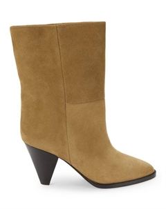 Замшевые высокие сапоги, тауп Isabel marant