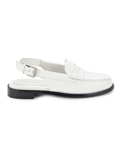 Пенни-лоферы Whitney с тиснением под крокодила на пятке, белый G.h. bass