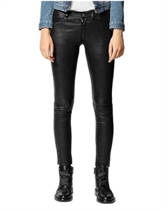 Брюки Phlame из мятой кожи, цвет Black Zadig&voltaire