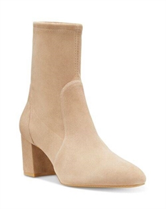 Женские ботильоны Yuliana на блочном каблуке, цвет Tan/Beige Stuart weitzman