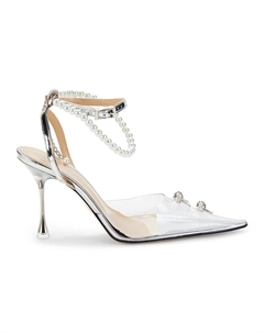 Прозрачные туфли Matilda с украшением, серебро Mach & mach