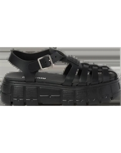 Кроссовки Wmns Soft Cage Flatform Sandal 'Black', черный Miu miu