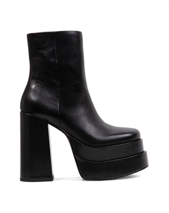Кожаные ботинки на массивном каблуке Cobra, черный Steve madden